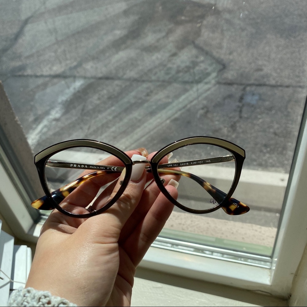 NEW prada soft cat eye frames